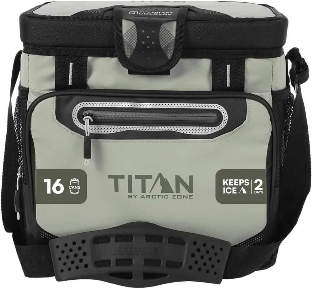 Titan Zipperless HardBody Cooler, Keeps Ice 2 Days, 16 Can