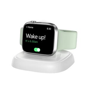 NEWDERY Charger Stand for Apple Watch, Portable Watch Charger for iWatch with USB C Cable,Fast Charging,Wireless Charging Station for iWatch Series 11/10/9/8/7/6/Ultra/5/3/2/SE, White