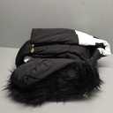 Yousify Womens Snow Suits Winter Ski Suit Onesie Outdoor Sports Waterproof Snowsuit Removable Faux Fur Collar Coat Jumpsuit (Small, 01-Black)