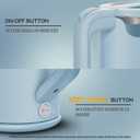 Dezin Electric Kettle with Keep Warm Function, BPA Free Window-Glass Double Wall Design Electric Tea Kettle, Bicolor LED, 1.5L Hot Water Kettle with Auto Shut-Off and Boil Dry Protection Tech