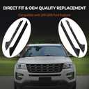 A-Pillar Trim Molding Windshield Kit Compatible with 2011-2019 Ford Explorer Outer & Inner, Left Driver & Right Passenger Side Window Trim Moulding Replaces BB5Z7803145AA BB5Z7803144AA 926450 926451