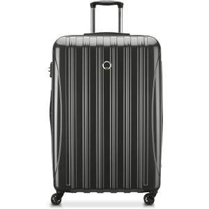 DELSEY PARIS Helium Aero Hardside Expandable Luggage with Spinner Wheels, Brushed Charcoal, Checked-Large 28 Inch