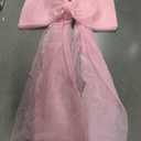 Canlierr Extra Large Organza Pink Bow Decorations 39 x 59 in