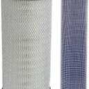 Kel'thuzad Air Filter Kit repalces part number# Compatible with KOMATSU 6001852510 6001852520,VOLVO 11110283 11110284,JOHN DEERE RE171235 RE171236,Baldwin RS5334 RS5335,WIX 42330 42331