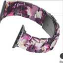 Light House Apple Watch Bands-Fashion Lightweight Resin iWatch Bands for Women Men 38mm/40mm/41mm/42mm(Series 11 10), 49mm/46mm/45mm/44mm/42mm(S 3 2 1), Compatible with Apple Watch Series 11 SE 10 9 8 7 6 5 4 3 Ultra (Unique Purple)