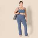 Amazon Essentials Women's Active FormFlex Buttery Soft Light Support Sweetheart Neck Yoga Sports Bra (Large)