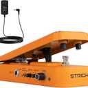 STRICH SW-2 Guitar Wah & Volume Pedal with a Power Supply, 2 in 1 Combo Effects Pedal for Electric Guitar, Vintage Wah Tone with Active Volume Control, Full-Size Lightweight Design