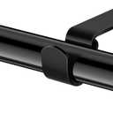 Standard Decorative Window Curtain Rods 30 to 88 Inch, 5/8 Inch Diameter Small Curtain Rod Set, Heavy Duty Drapery Rods with Brackets Black