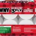 Brawny Tear-A-Square 3-Ply Paper Towels, 8 Triple Rolls = 24 Regular Rolls, Strong, Absorbent, and Durable with 3 Sheet Sizes (Quarter, Half, Full)