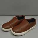 HOMEHOT Boys Slip on Sneakers Casual Dress Shoes Faux Leather Loafers (Toddler,Big Kids, Little Kids) (Brown)