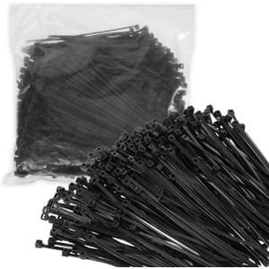 6000 PCS 4 Inch Zip Ties Black, 18lbs Tensile Strength, Small Cable Ties for Indoor & Outdoor Use, Nylon Wire Tie Bulk