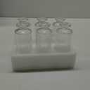 ComSaf Small Vases for Flowers Mini Clear Glass Bud Vases in Bulk, 5.2 inch Tall Mini Flower Vase, Vases for Centerpiece, Ribbed Vase, Wedding Table Ceterpiece, Home Decor, Housewarming Gift (Clear) (6 Pcs)