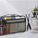 Conair Travel Toiletry Bag for Women and Men, Clear Bag by Travel Smart