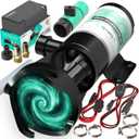 LATCH.IT V2.0 RV Macerator Pump 12VDC | 12-15GPM Macerator Pump for RV | 10-Feet Lift RV Waste Pump Macerator | Self-Priming & Portable | Portable RV Waste Pump w/Fittings, Hoses & Clamps!
