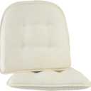 Non-Slip Chair Cushions, Assembled in USA, U-Shaped Skid-Proof Seat Pads for Dining Room, Kitchen, Office, 15"x16"