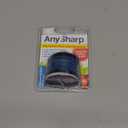 AnySharp  GLOBAL  Hands Free Knife Sharpener - Easy to Use Sharpening Tool with PowerGrip Suction Base and 20-Degree Pre-set Angle - For All Knives: Chefs, Serrated, and Hardened Steel - Blue (One Size)