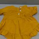 Kucnuzki Toddler Baby Girls Clothes Long Sleeve Shirt Top Flare Denim Jeans Cute Outfit Baby Girl Fall Winter Clothes (12-18 Months)