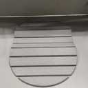 Diatomaceous Stone Drying Mat for Kitchen: Foldable Quick Dry Stone Mat for Counter Top Dishes with Space Saving for Housewife - Mordern Oval Look Gift for Christmas (24" x 16", Gray)