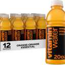 vitaminwater Essential Orange-Orange, Flavored Water Beverage, 20 fl oz Bottles, 12 Pack, BB Jan 12 26