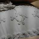 Bedsure Tufted Boho Comforter Set Oversized King - Linen Boho Bed Set, GentleSoft™ 3 Pieces Farmhouse Shabby Chic Embroidery Bedding, Gifts for Woman, Soft Jacquard Comforter for All Seasons