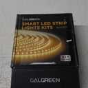 Warm White LED Strip Lights, 16.4ft Smart LED Light Strip 3500K with Dimmable Remote & Adapter, Strong Adhesive, 600 LEDs Flexible Tape Lights for Vantiy Mirror, Kitchen Cabinet, Bedroom