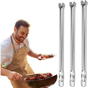 62752 3 Burner Tubes Set for Weber Genesis 300 Series (2011-2016) 19 1/2 inch, Genesis E310 E320 E330 S310 S320 S330 Stainless Steel Gas Grill Burner with Front Control Panel