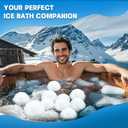 Extra Large Sphere Ice Molds for Ice Baths, Ice Cube Molds for Cold Plunge, Ice Block Mold Reusable Ice Ball Maker, Easy Release, Slow Melting - 2 Pack