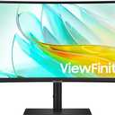 Samsung 34 ViewFinity S65UC, Ultra-WQHD, 100Hz, AMD FreeSync HDR10, KVM Switch Built in Speakers with USB-C Curved Monitor, LS34C654UANXGO, 2025