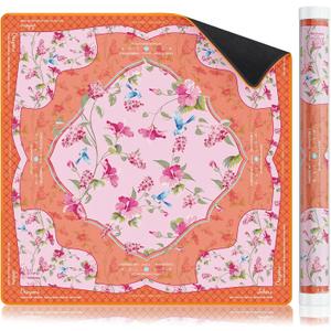 Virora Orange Mahjong Mat with Rules, American Mahjong Mat, 3MM Non-Slip Rubber Noise Reduction Mah-jongg Mat, 32.7x32.7in Rolled No Creases Waterproof Mahjong Table Cloth for Mah Jong