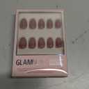 Glamnetic Press On Nails - Fall Mauve | Opaque Muted Blush Mauve Short Oval Fake Nails, Salon Quality | 15 Sizes - 30 Nail Kit with Glue