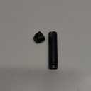 Black Shower Arm Extender NPT 1/2 Inch Male to Female, Straight Shower Arm in Matte Black