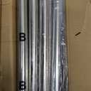 Silver Long Curtain Rod Tension Shower Curtain Rods 30 to 120 inch Adjustable Heavy Duty Rods for Bathroom Windows Outdoor Spliced Telescopic Design No Drill No Slip Stainless Steel