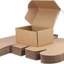 PHAREGE 9x6x4 inch Gift Shipping Boxes Bulk 25 Pack Brown, Tab Lock Tuck Top Mailing Boxes for Packaging Small Business, Small Cardboard Mailer Boxes for Wrapping Present
