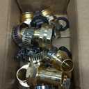4 Set Garden Hose Repair Kit - 3/4" and 5/8" Garden Hose Repair Connector Male & Female Ends Replacement Aluminum Water Hose Mender Set