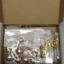 Yerliker 34 Pcs Happy Birthday Cake Toppers Decorations Birthday Candles DIY Cake Decor for Men Women Wedding Anniversary(Gold)