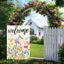 6 x Spring Summer Garden Flag 12x18 Inch, Flowers Birds Dragonflies Flag | Double Sided Colorful Seasonal Yard Outdoor Decoration