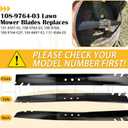 2 Pack 131-4547-03 Toro Blade with Hardware Replaces 131-4547-03, 108-9764, 108-9764-02P, 104-8697-03, 131-4546-03 Gator Mulching Blades for Toro 22 inch Recycler Lawn Mower Blade
