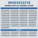 OEM WH03X32218 Washer Motor Pulley & Belt & Nut Set Compatible with GE Hotpoint, Replacement Part WH07X24695 WH39X27601 WH49X25378 AP7034989 PS16619249 EAP16619249