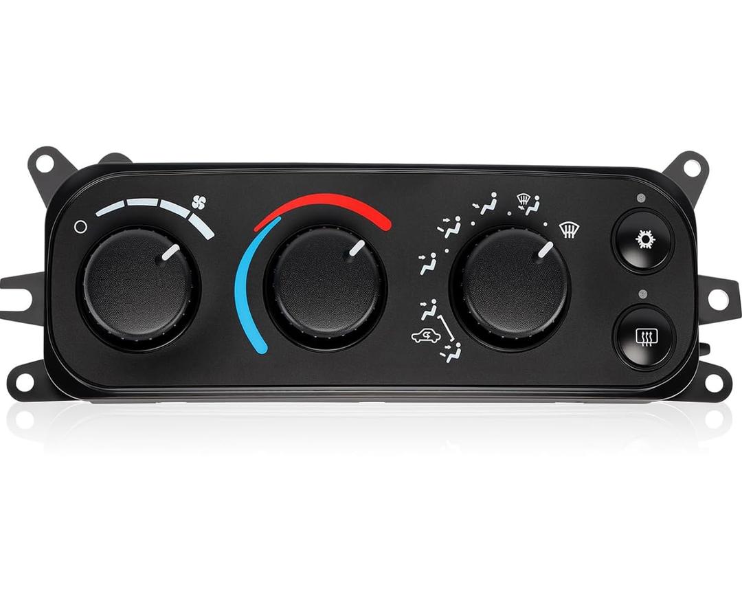 599-212 HVAC Control Module A/C Heater Climate Panel Switch Compatible with Dodge Ram 1500 2500 3500 2002-2005 & Dakota 2001-2004, Replaces# 55055905AA 55055905AD 55056246AA