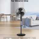 PELONIS 16'' Pedestal Fan for Bedoom, Remote, Standing Fan with 7-Hour Timer, 90 Oscillation, 3-Speeds, Adjustable Height, Electric Cooling Fans for Living Room and Office