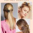 2 x Butterfly Hair Clips: Flower Small Claw Clips for Women - 12pcs Matte Cute Hair Clips for Girls (Bow - Black + Beige + Brown + Coffee)