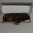 REECHO Ponytail Extension, 24" Claw Clip in Ponytail Extensions Long Curly Wavy Ponytail Hair Extension Jaw Clip on Pony Tails Hairpiece for Women - Chocolate Brown with Highlights