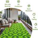 Realistic Artificial Grass Rug Modern Area Rug, Large Floor Mat Astro Turf Rug 3.3 Feet x 8.2 Feet Fake Grass for Camping, RV Mat for Outdoors, RV, Patio, Backyard, Deck, Picnic, Beach