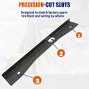 Rear Spare Tire Support Plate Shock Mount Frame Crossmember Fit for 1999-2014 Chevy Silverado GMC Sierra 1500, Weld-On E-coating Steel Repair, Restores Rear Chassis Rigidity