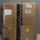 Round Rattan Woven Serving Tray with Handles Ottoman Tray for Breakfast, Drinks, Snack for Coffee Table, Home Decorative (16.9 inch, Honey Brown)