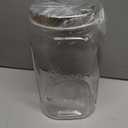kitchentoolz 1 Gallon Glass Jar with Lid - Extra Large Mason Jar Wide Mouth with Airtight Metal Screw On Lid - Square Glass Storage Container with Measurements for Flour, Sugar, Cookies & Pickling