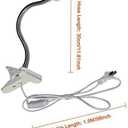 UVA/UVB Reptile Ceramic Heat Lamp - Pet Heating Bulb Holder Clamp - 110V-130V (White)