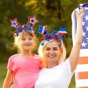 3 x 2Pcs 4th of July Headband Patriotic Hair Accessories Red White Blue American Flag Headbands for Women Kids Fourth of July Independence Day USA Patriotic Memorial day Decorations