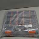 HDX 320028 34-Compartment Double Sided Organizer with Impact Resistant Polymer and Customizable Removable Plastic Dividers,Black/Orange