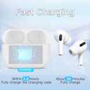 OLEBAND Replacement for Airpods Pro 2&1 Charging Case:Easy to Pair Your Air pods Pro Earbuds with Pairing Button,Support Both Wired and Wireless Charging,for iPods Pro 1st/2nd Gen(White)